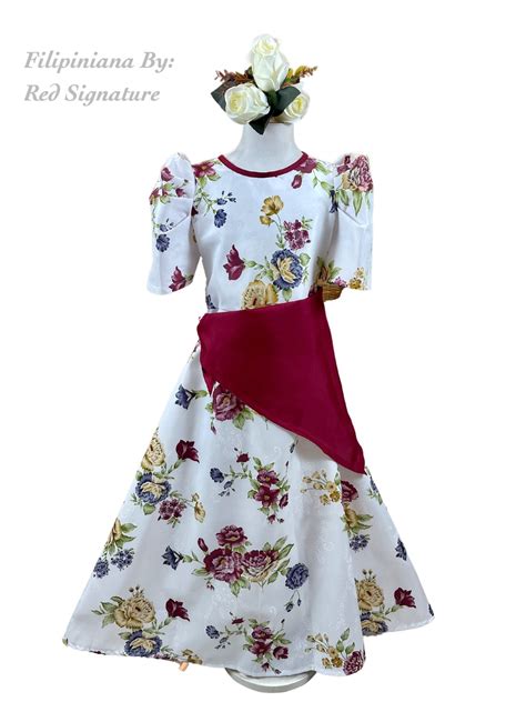 DiY filipiniana dress .